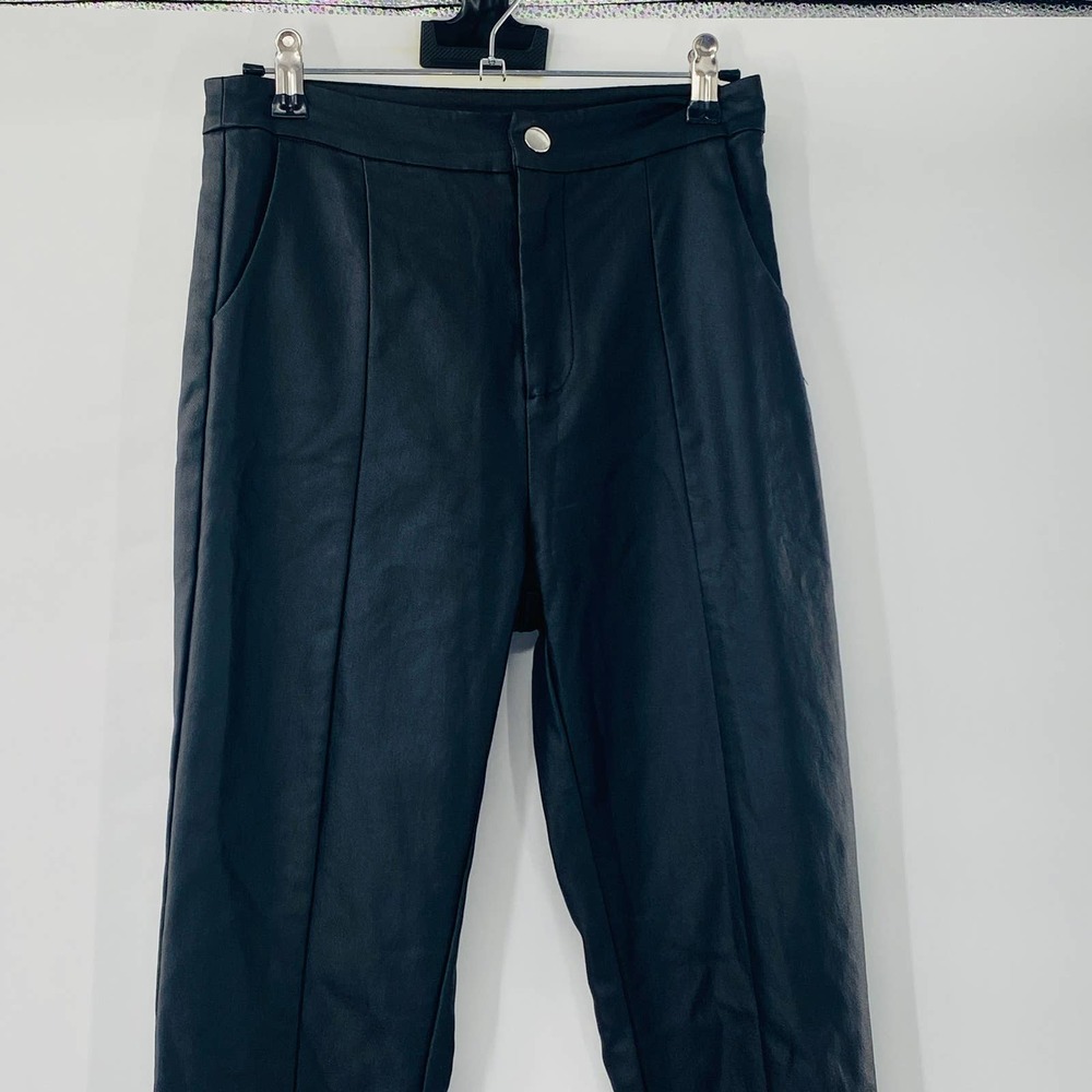 Princess Polly Faux Leather-Ryan Pants Black Size 6 Cigarette Leg Vegan Leather - Picture 5 of 9